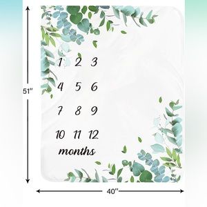Baby monthly milestone blanket